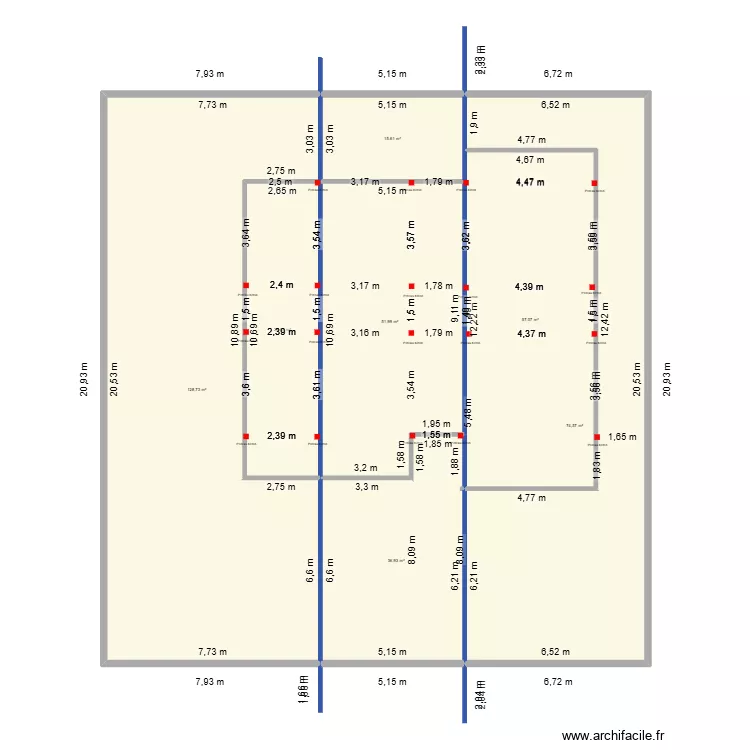 plan darna. Plan de 7 Pièces et 393 m²