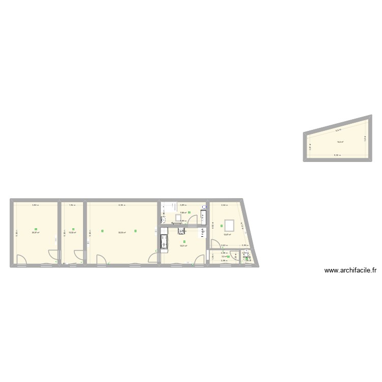 renovation Humann. Plan de 0 pièce et 0 m2