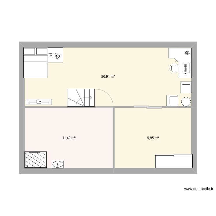 chambre alyona. Plan de 0 pièce et 0 m2