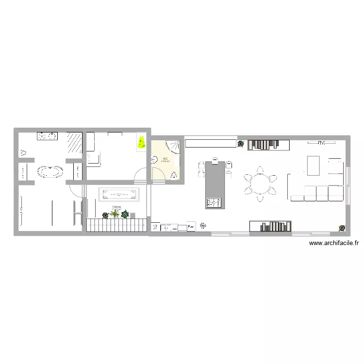Etage et extension 2. Plan de Etage et extension 2. Plan de