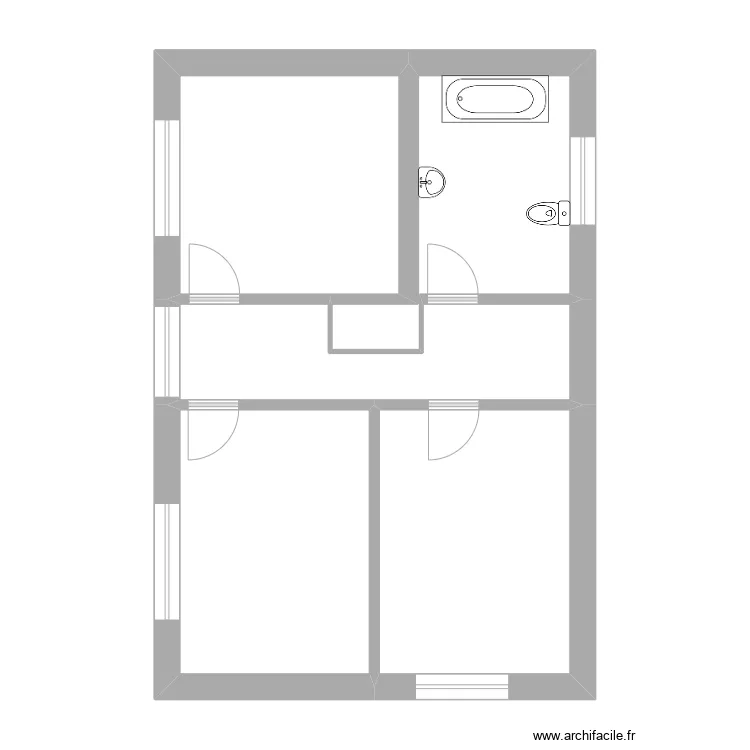 Astrid 2 &eacute;tage fen&ecirc;tres et &eacute;l&eacute;ments. Plan de 