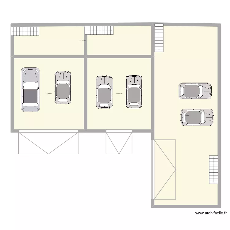 Bloc. Plan de 4 et 213 m² Bloc. Plan de 4 et 213 m²