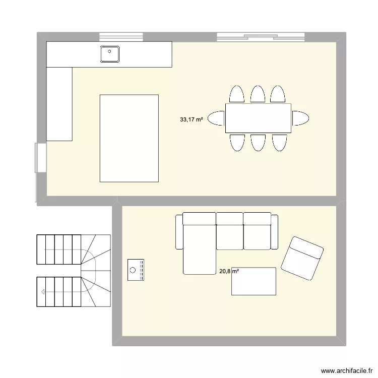 Plan V2. Plan de 2 et 54 m² Plan V2. Plan de 2 et 54 m²