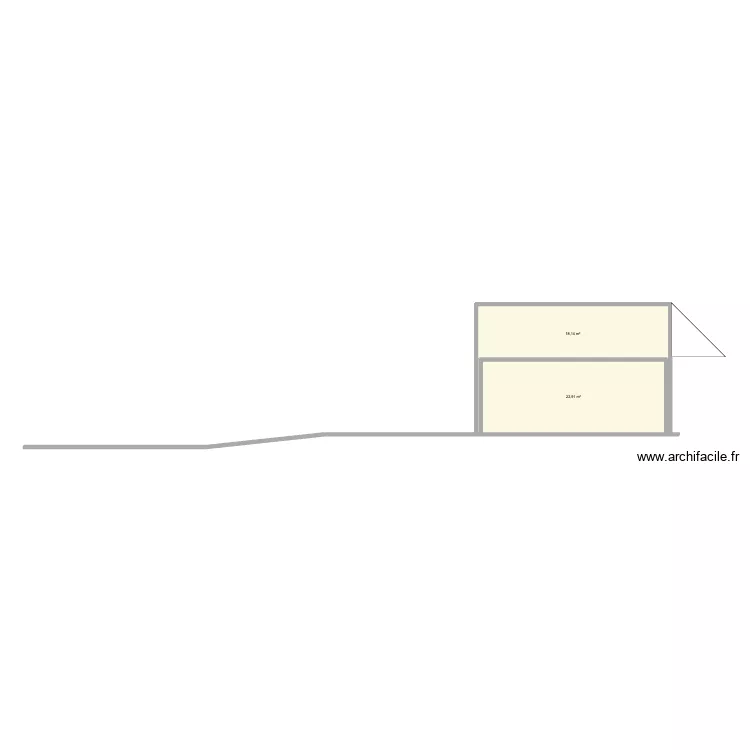 NOM2. Plan de 2 pièces et 41 m²
