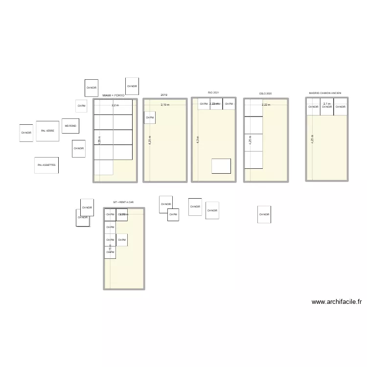 Différents CH et leur dimension. Plan de Différents CH et leur dimension. Plan de