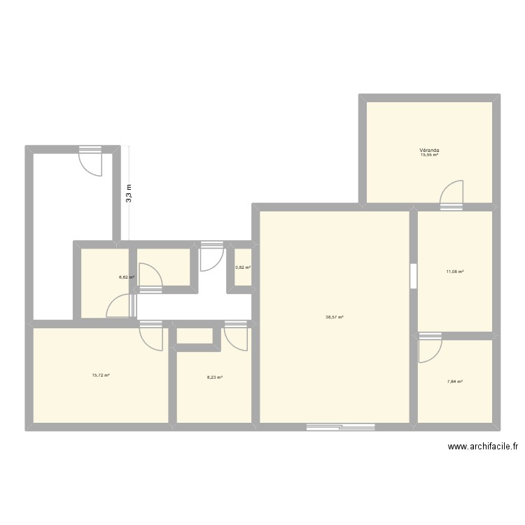 LINXE. Plan de 8 pièces et 104 m2
