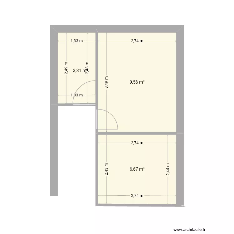 Appartement Final. Plan de 3 et 20 m² Appartement Final. Plan de 3 et 20 m²