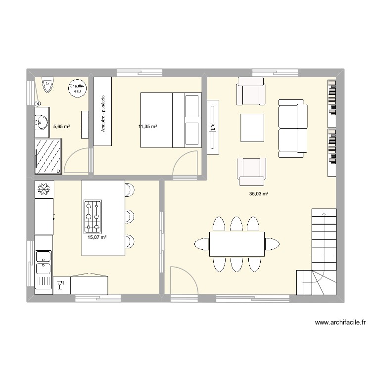 la future maison de L&eacute;onie. Plan de 0 pièce et 0 m2