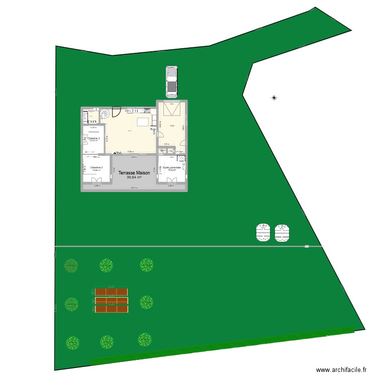 Laymont -  Sans Célier. Plan de 13 pièces et 283 m2