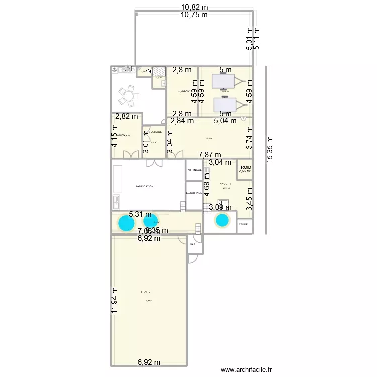 FROMAGERIE 5. Plan de 11 Pièces et 209 m²