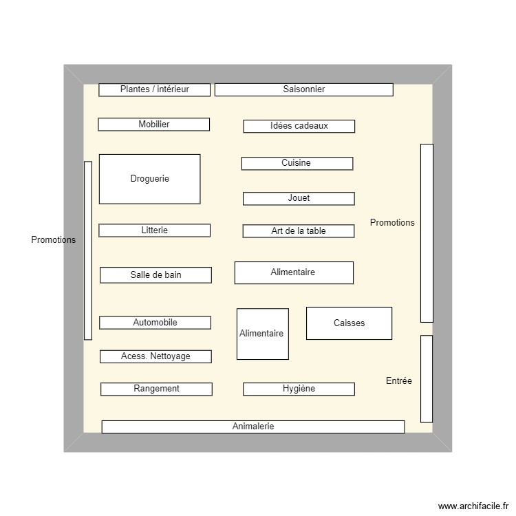 plan b&m. Plan de 0 pièce et 0 m2
