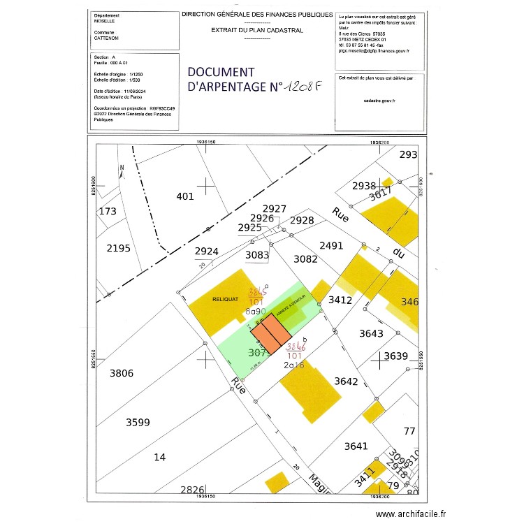 CATTENOM CUb. Plan de 0 pièce et 0 m2