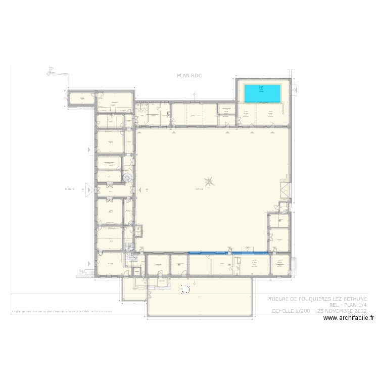 plan salle aile droite. Plan de 63 pièces et 2531 m2