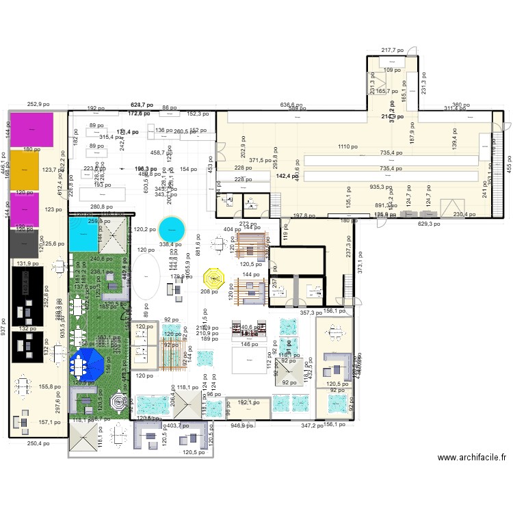 trevi 2026. Plan de 12 pièces et 749 m2