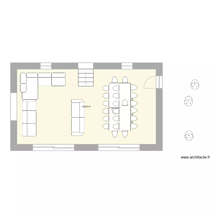Plan s&eacute;jour 3. Plan de 