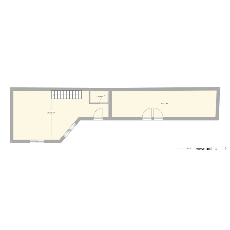 grange les salelles 1 er. Plan de 0 pièce et 0 m2