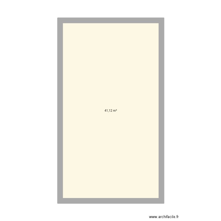 Plan d'une usine. Plan de 1 pièce et 41 m2