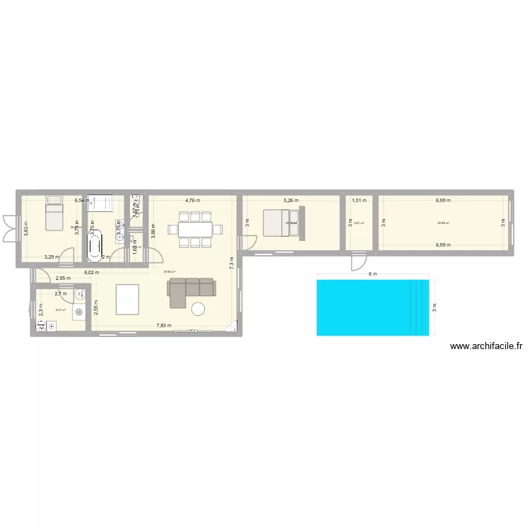essai 2. Plan de 7 Pièces et 117 m² essai 2. Plan de 7 Pièces et 117 m²