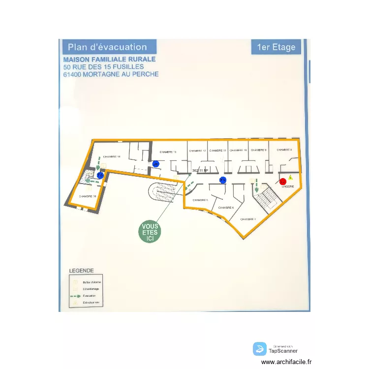 INTERNAT GARCON MFR. Plan de 1 pièce et 362 m²