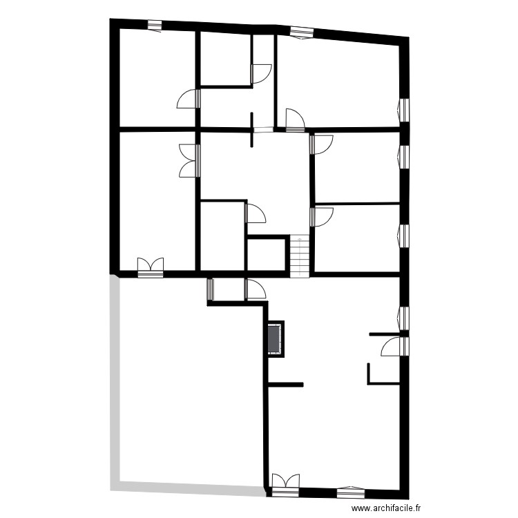 Guiot. Plan de 30 pièces et 855 m2