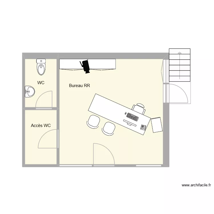 Gounod. Plan de 3  et 26 m²