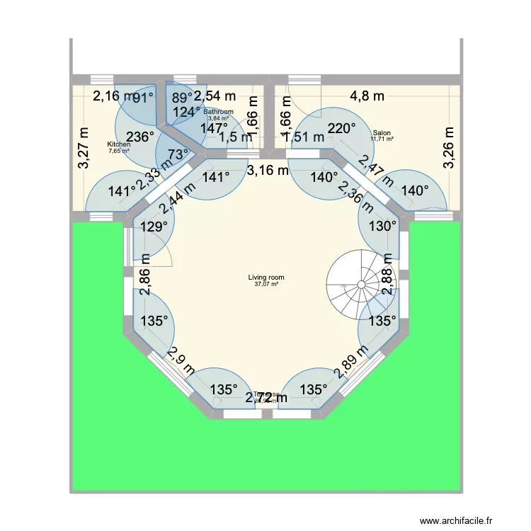 Apartment Sympson Bay Ground floor. Plan de 