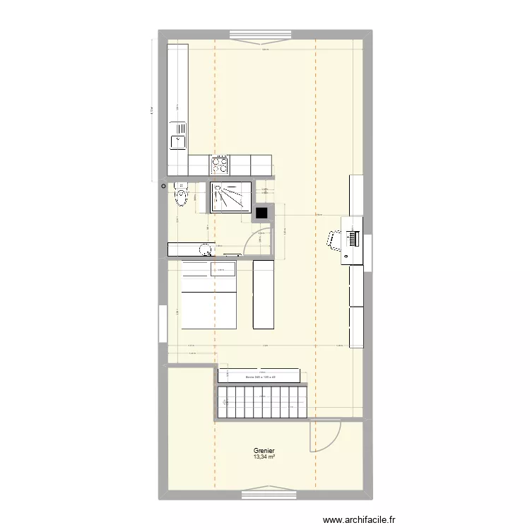 Studio 88 V2.1. Plan de 4  et 71 m²