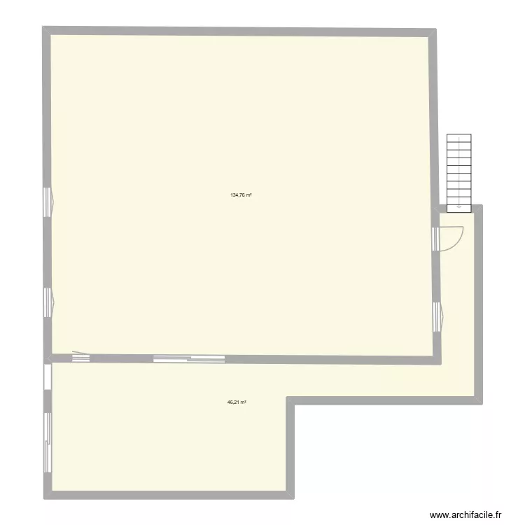 terrasse N&deg;2. Plan de 2  et 181 m²