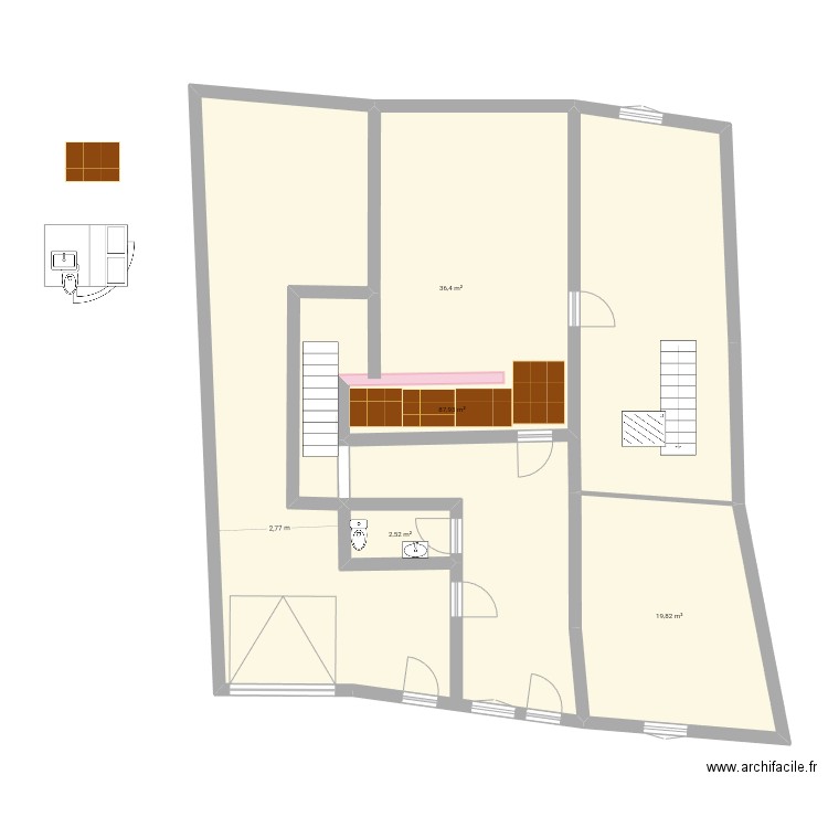 atti cote 2020 ETAGE 14 mai 2025. Plan de 6 pièces et 563 m2