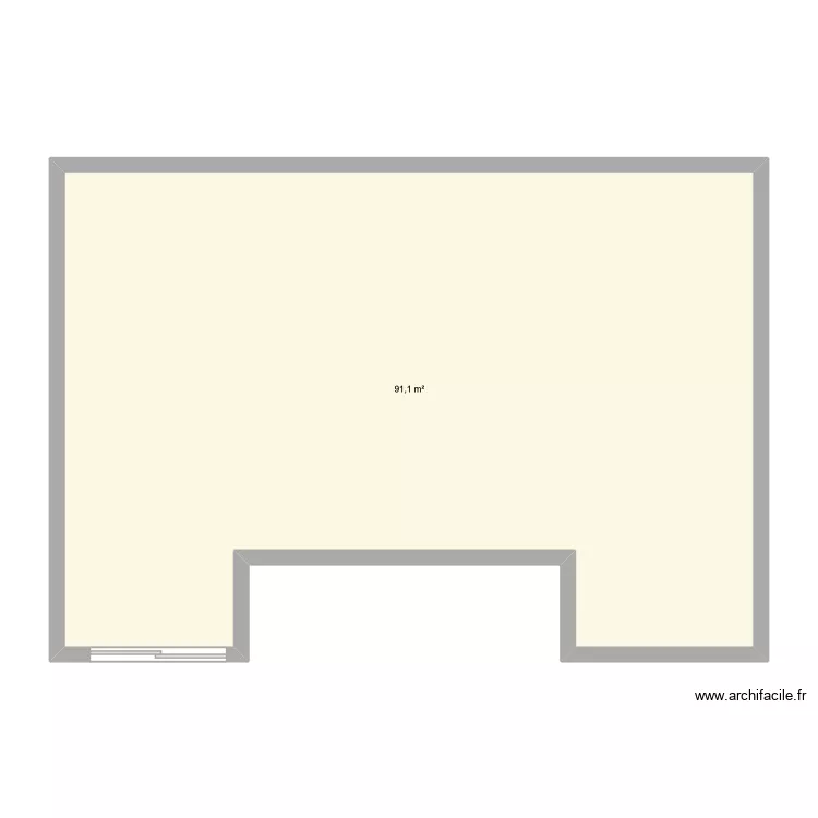 Maison. Plan de 1 et 91 m² Maison. Plan de 1 et 91 m²