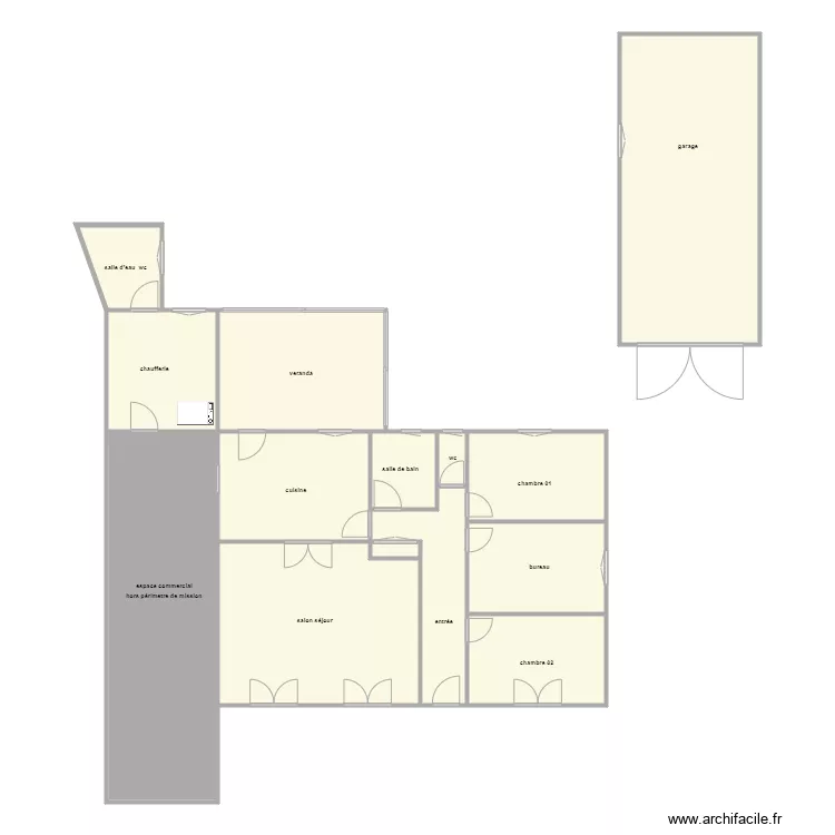 boudet am. Plan de 14 pièces et 191 m²