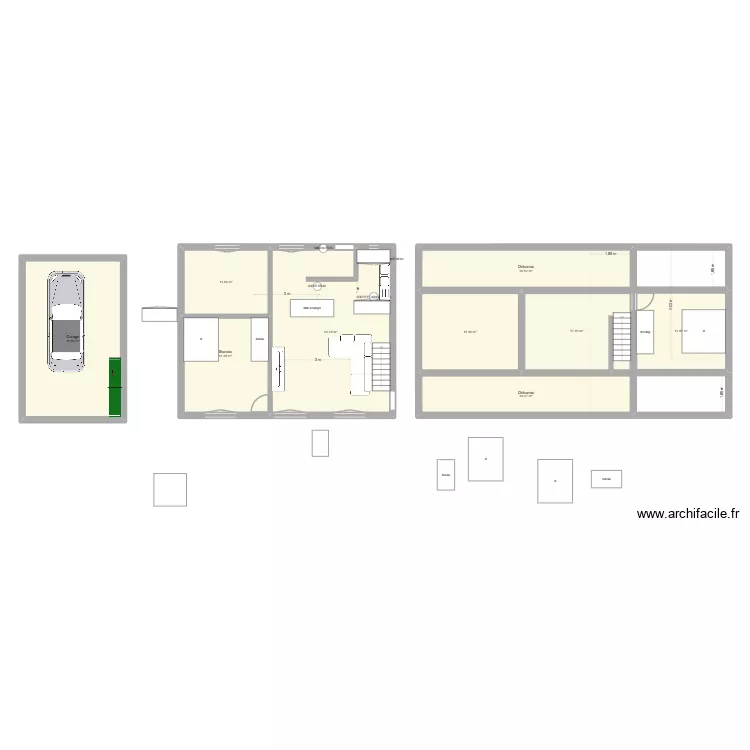 Maison Montlignon amenager. Plan de 9  et 182 m²