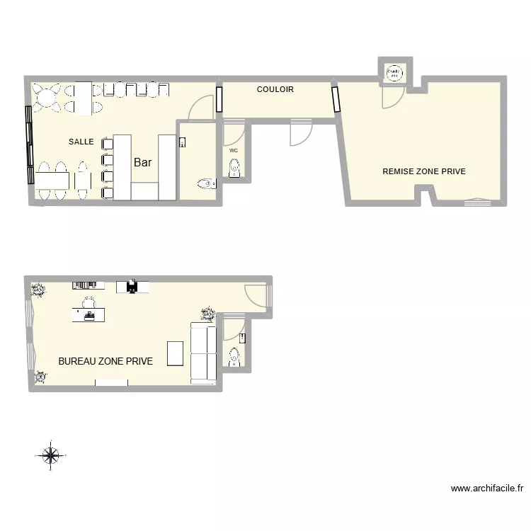 PLAN D EVACUATION 3D. Plan de 7  et 90 m²