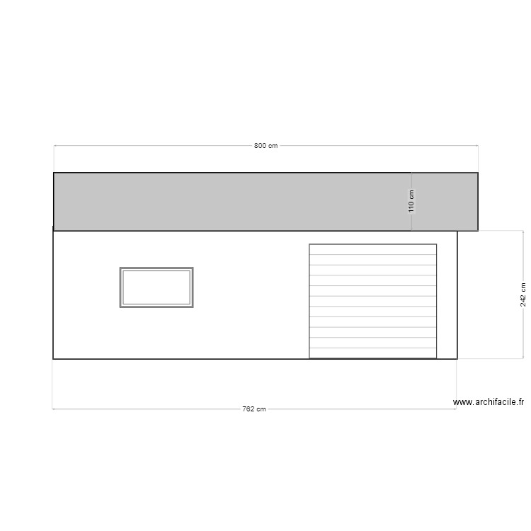 vue face. Plan de 0 pièce et 0 m2