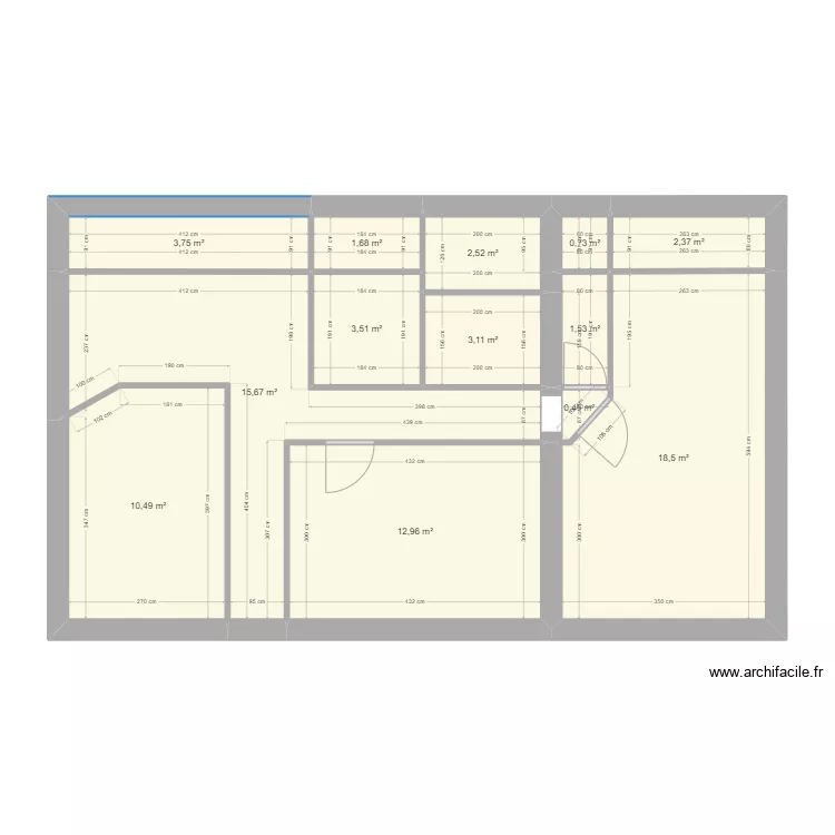 Maison_Vannes_ETAGE. Plan de 