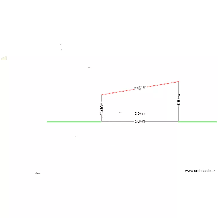 plan avec toiture . Plan de plan avec toiture . Plan de