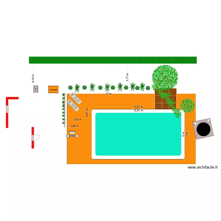 PROJET PISCINE SOULEY. Plan de PROJET PISCINE SOULEY. Plan de