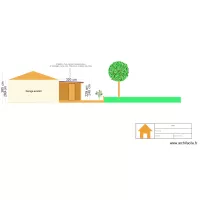 Plan de coupe Cr&eacute;ation du carport