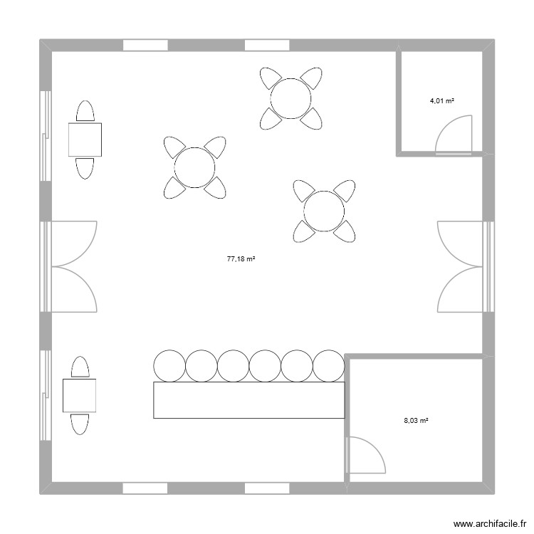 La petite ceinture Café. Plan de 0 pièce et 0 m2