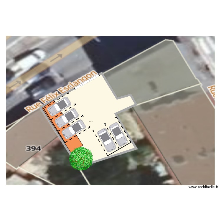 plan a jour. Plan de 1 pièce et 143 m2