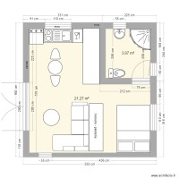 MODULE 25m2 cotes version porte 200