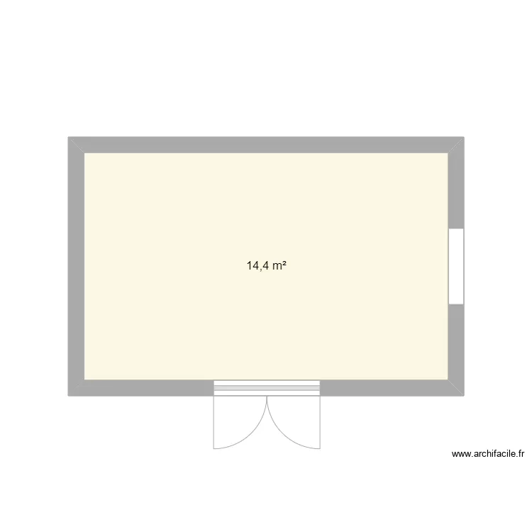 Chalet de jardin. Plan de 