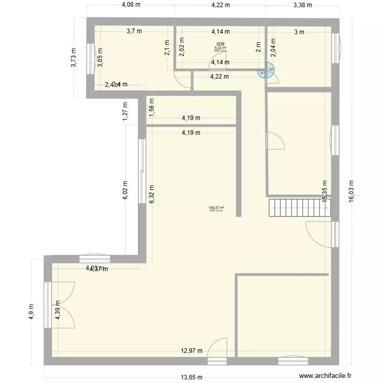 maison. Plan de 