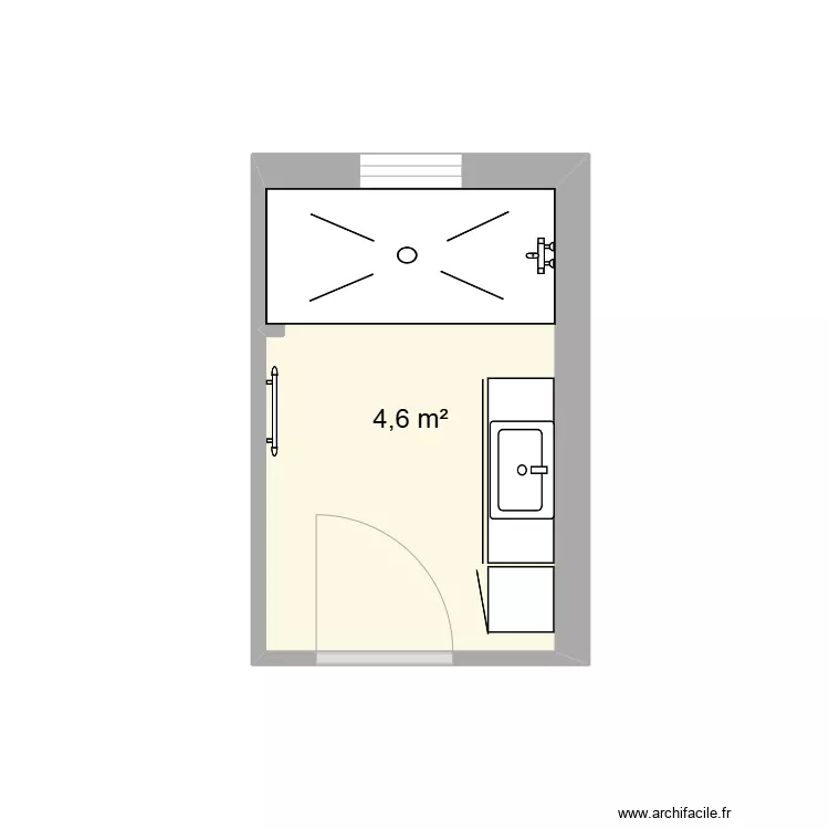 sdb vaquette. Plan de 