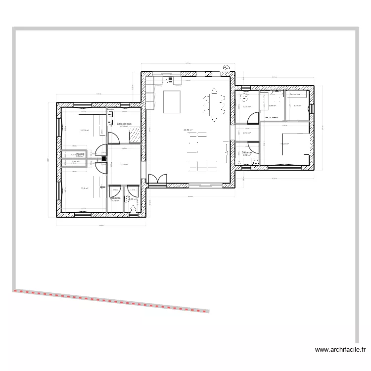 maison. Plan de maison. Plan de