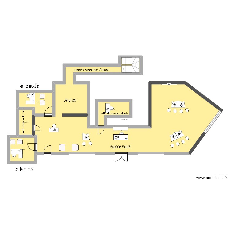 OC lesquin. Plan de 5 pièces et 137 m2