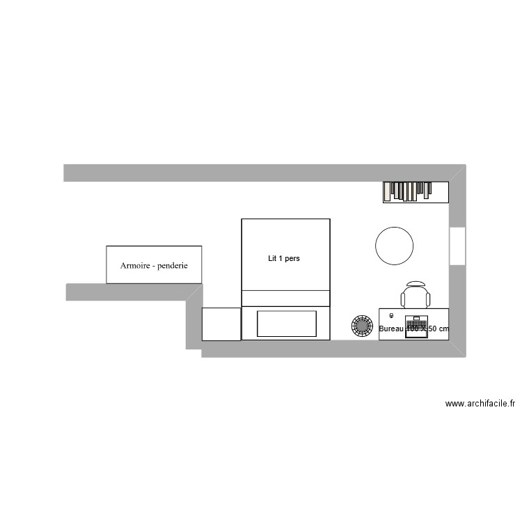 Chambre Iris. Plan de 0 pièce et 0 m2