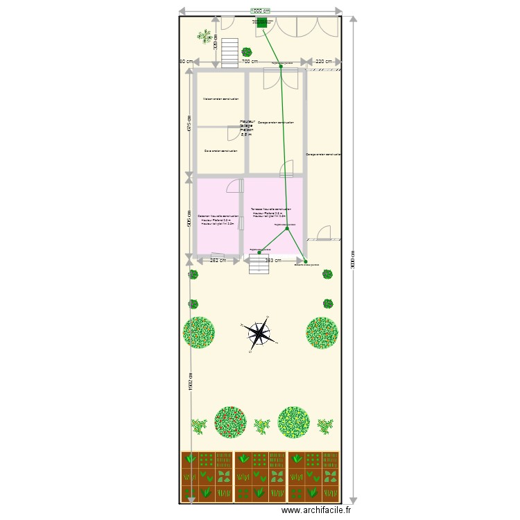 Plan de Masse apres travaux 2024/03 LAST. Plan de 7 pièces et 282 m2