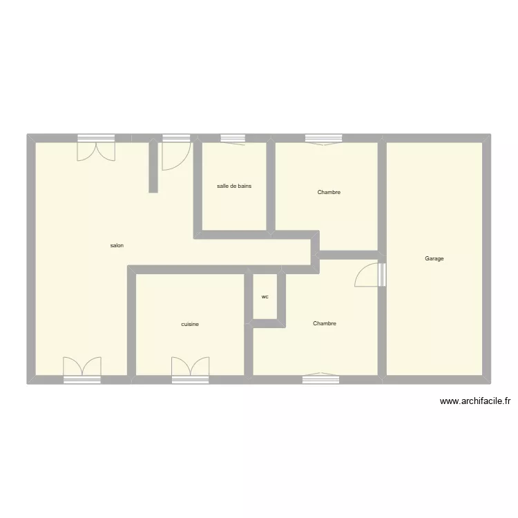 PARCELIER Karine &eacute;tat initial. Plan de 