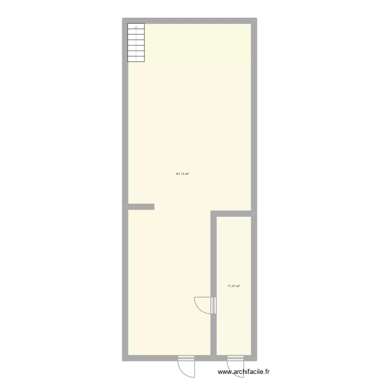 FGD. Plan de 2 pièces et 92 m² FGD. Plan de 2 pièces et 92 m²